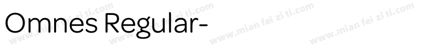 Omnes Regular字体转换